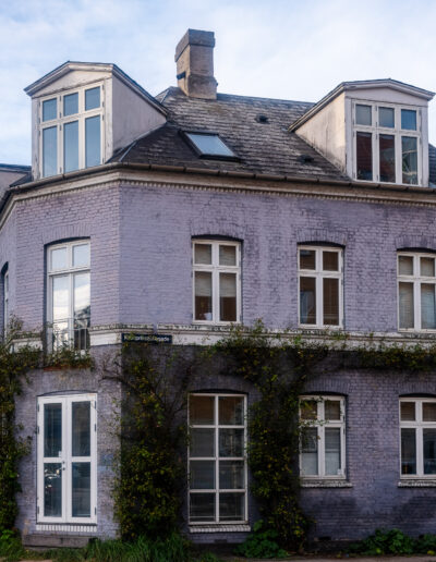 historic corner residential building located on Kronprinsessegade in Copenhagen, Denmark